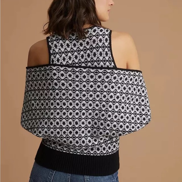 Anthropologie Maeve Floral Sweater Tank & Shrug Set Super Soft Size M - Picture 3 of 11